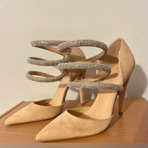 Shoe Dazzle Spiral Rhinestone Heels